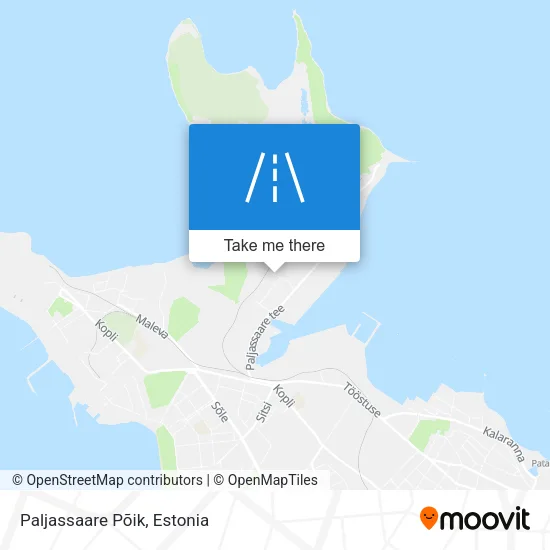 Карта Paljassaare Põik