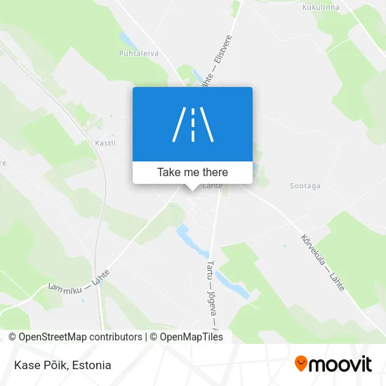 Карта Kase Põik