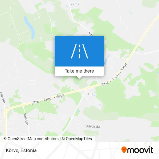 Карта Kõrve