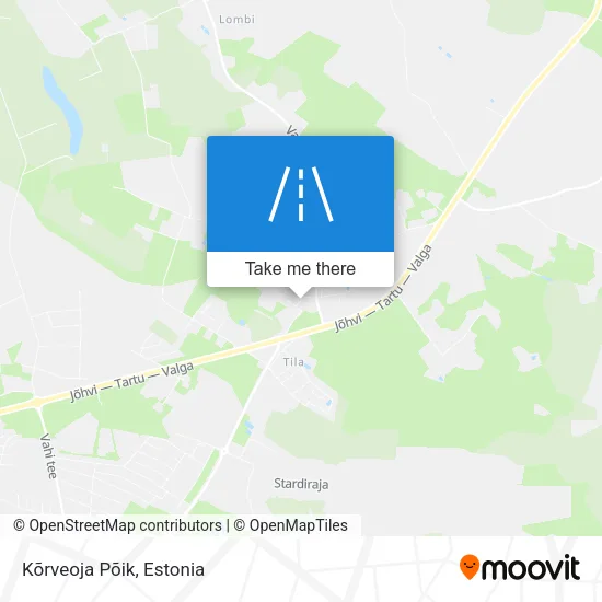 Карта Kõrveoja Põik