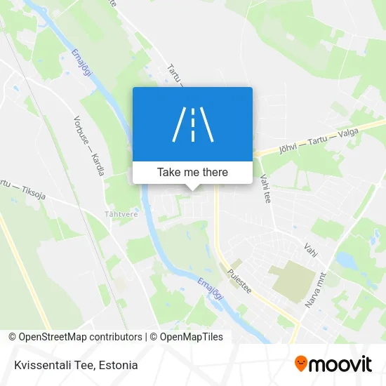Kvissentali Tee map