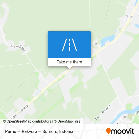 Карта Pärnu — Rakvere — Sõmeru