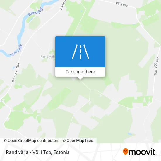 Карта Randivälja - Võlli Tee