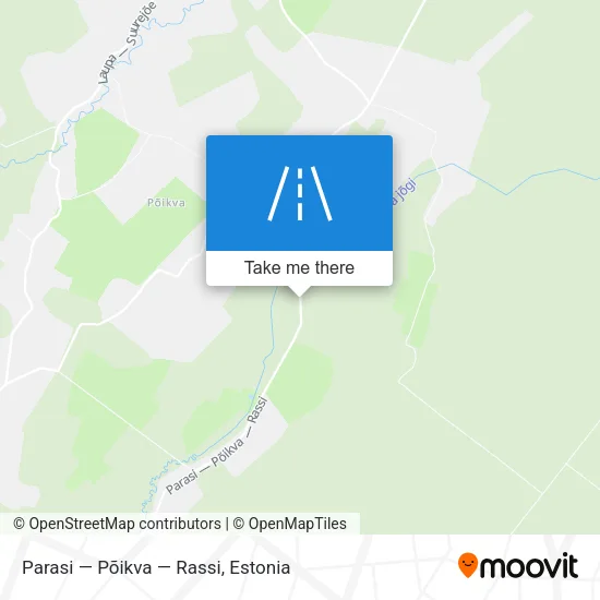 Карта Parasi — Põikva — Rassi