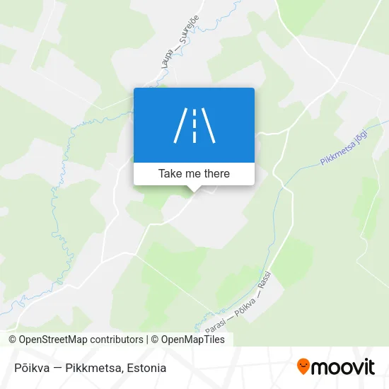 Карта Põikva — Pikkmetsa