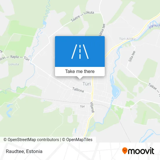 Карта Raudtee