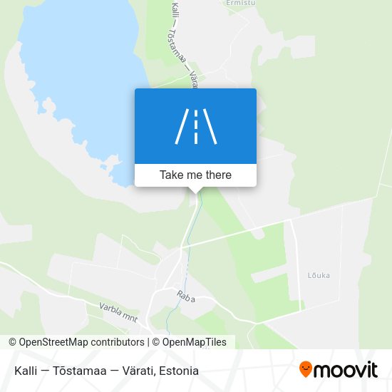Kalli — Tõstamaa — Värati map