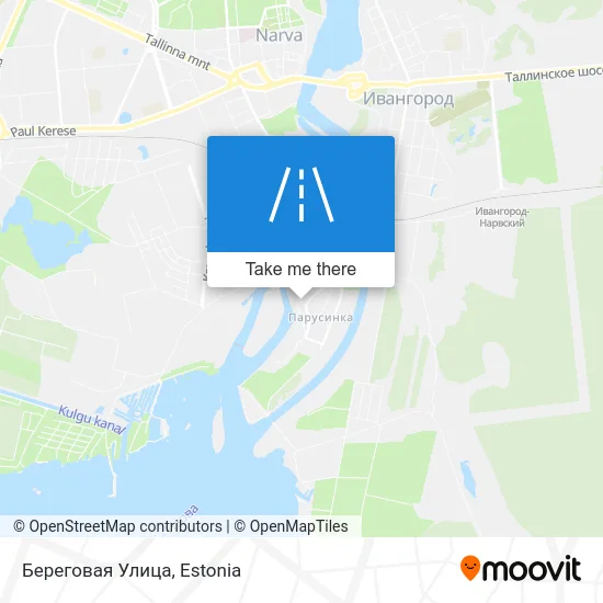 Карта Береговая Улица