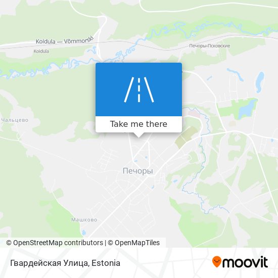 Гвардейская Улица map