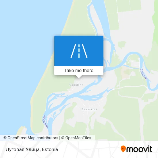 Карта Луговая Улица