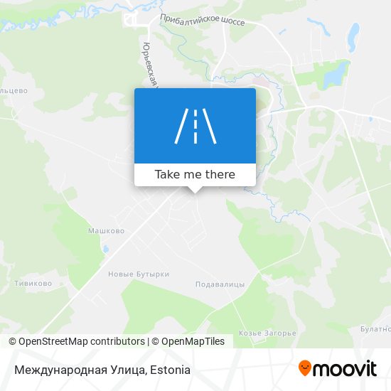Карта Международная Улица