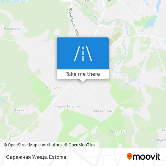 Овражная Улица map