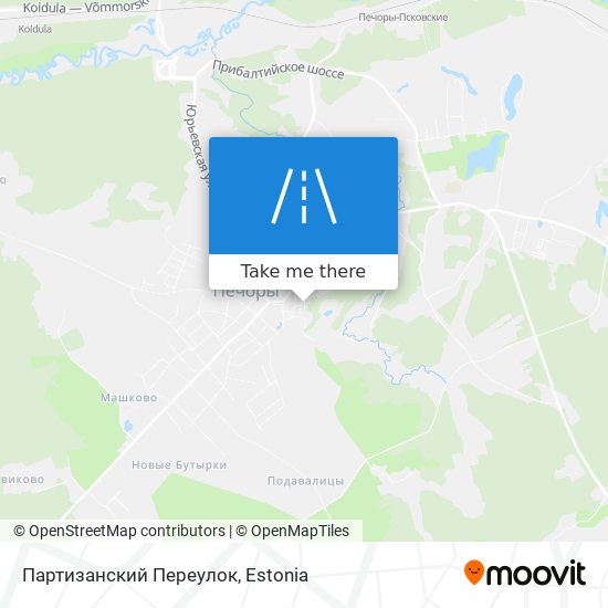 Карта Партизанский Переулок