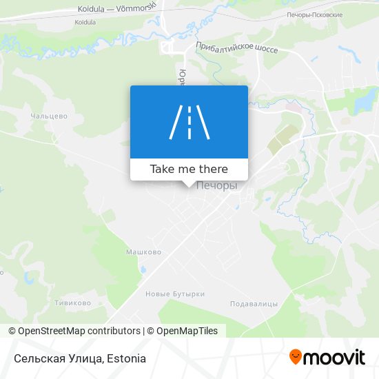Карта Сельская Улица