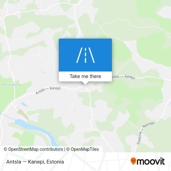 Antsla — Kanepi map