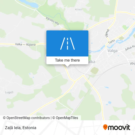 Карта Zaļā Iela