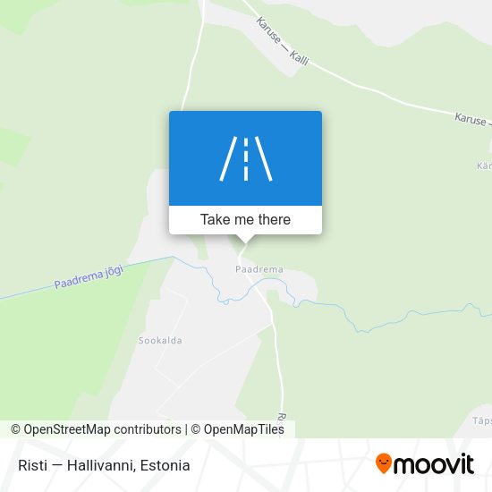 Risti — Hallivanni map