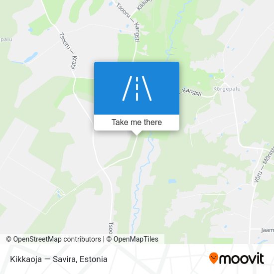 Kikkaoja — Savira map