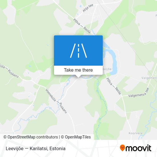 Leevijõe — Karilatsi map