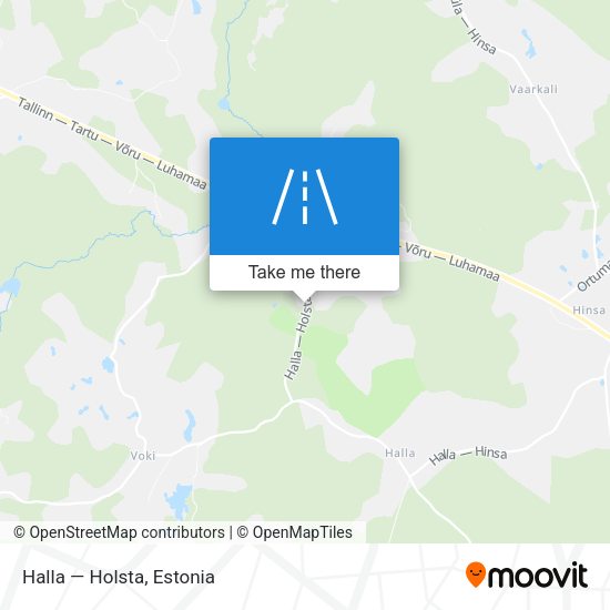 Halla — Holsta map