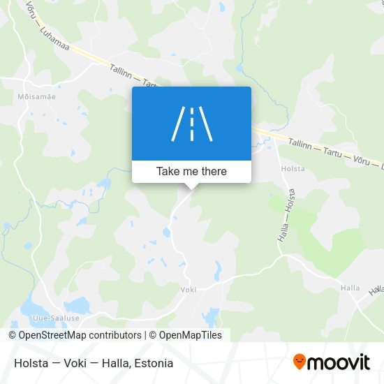 Holsta — Voki — Halla map
