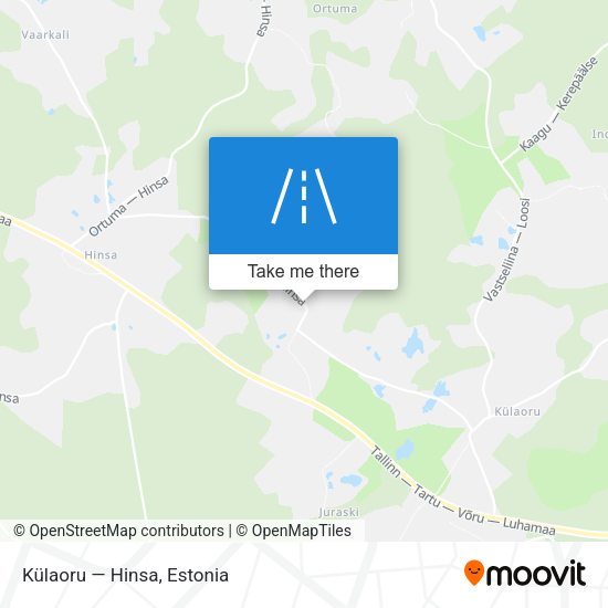 Külaoru — Hinsa map