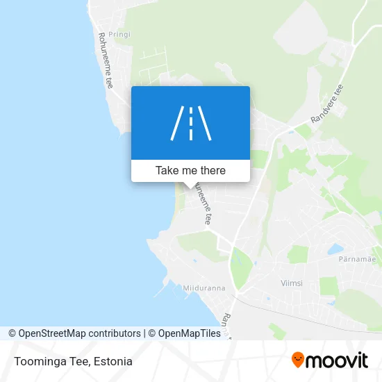 Toominga Tee map