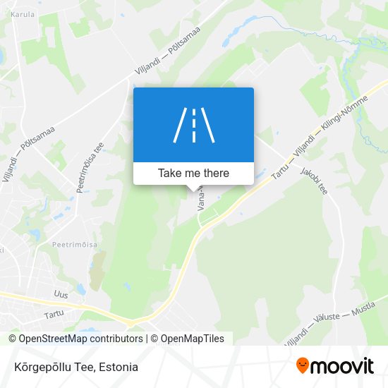 Kõrgepõllu Tee map