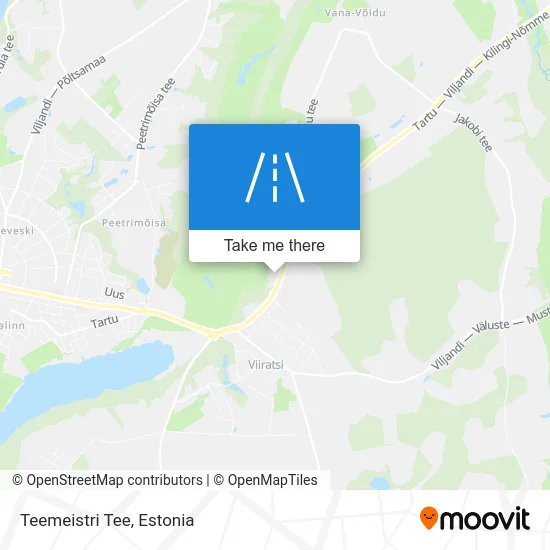Карта Teemeistri Tee