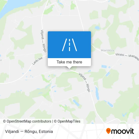 Карта Viljandi — Rõngu