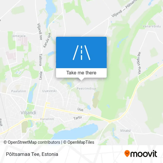 Карта Põltsamaa Tee