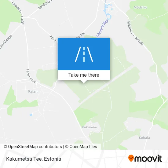 Карта Kakumetsa Tee