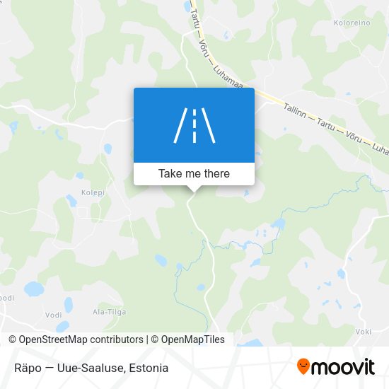 Räpo — Uue-Saaluse map