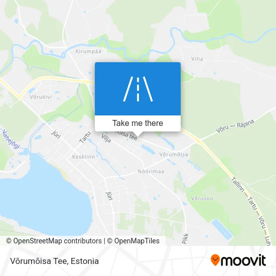 Карта Võrumõisa Tee