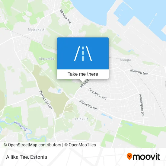 Карта Allika Tee