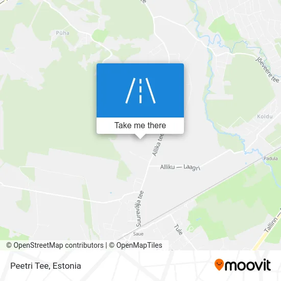 Карта Peetri Tee