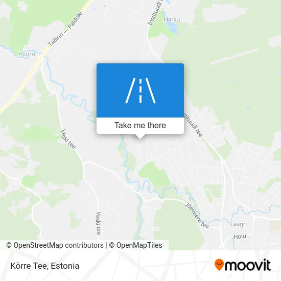 Карта Kõrre Tee