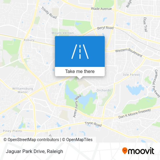 Jaguar Park Drive map