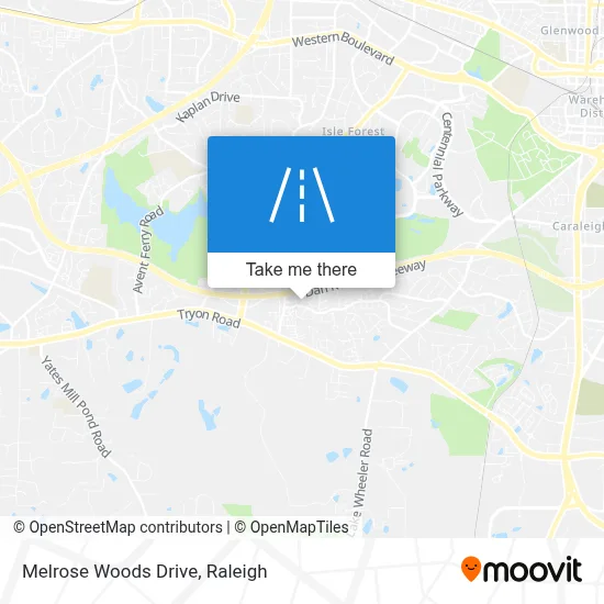 Melrose Woods Drive map