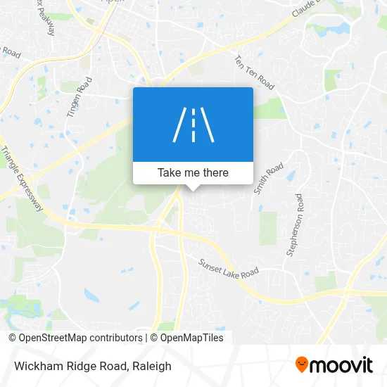 Wickham Ridge Road map