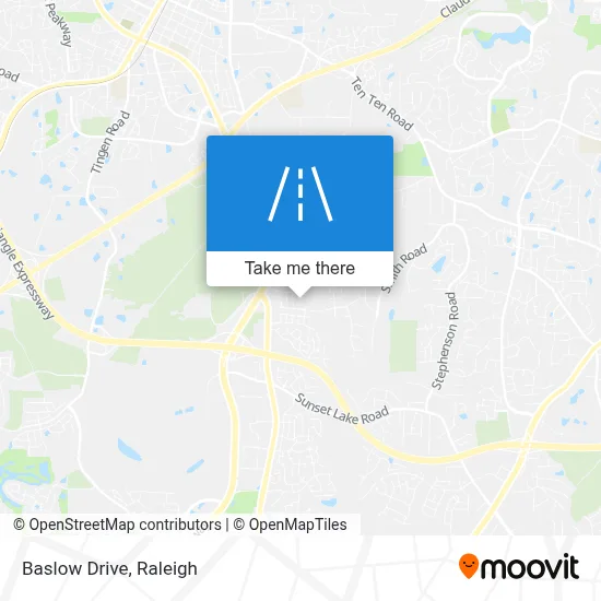 Baslow Drive map