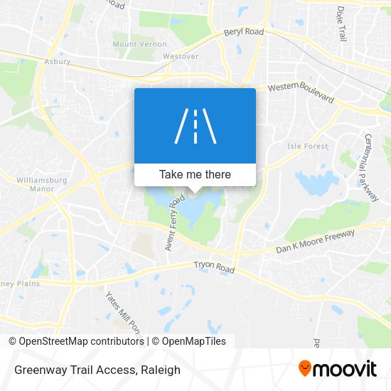 Mapa de Greenway Trail Access