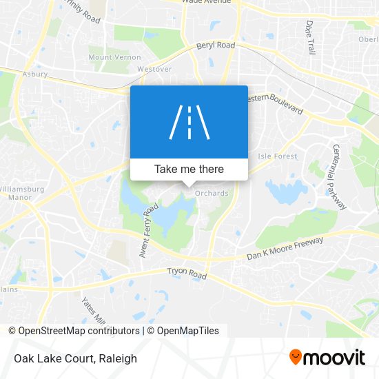 Mapa de Oak Lake Court