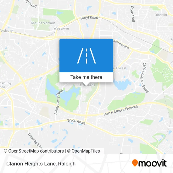 Clarion Heights Lane map