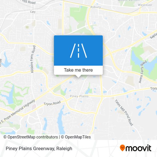 Piney Plains Greenway map