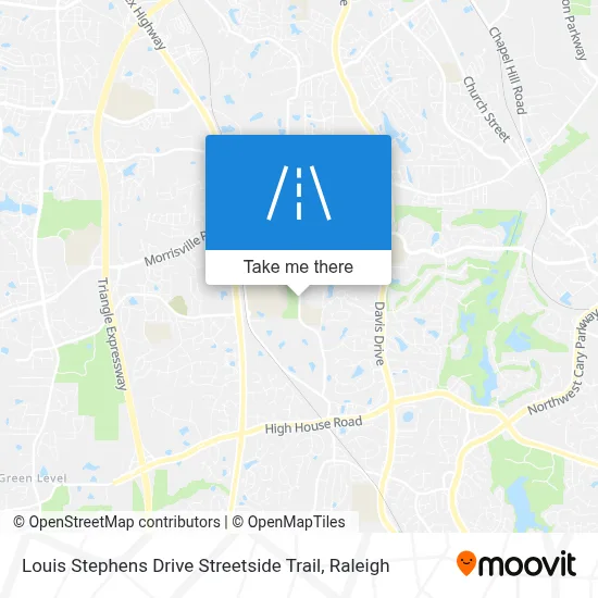 Louis Stephens Drive Streetside Trail map
