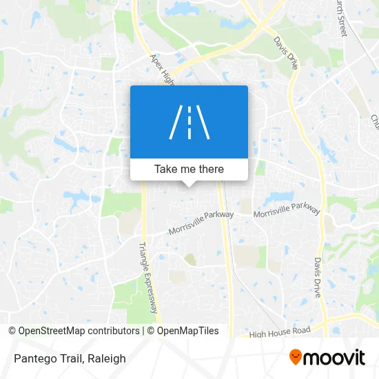 Pantego Trail map