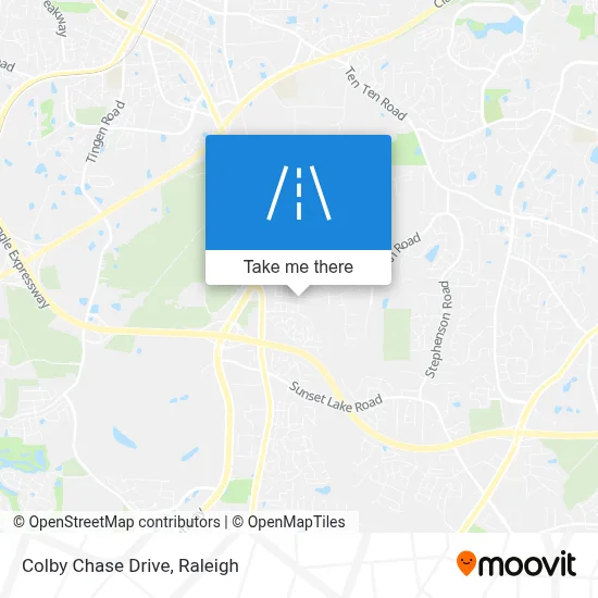 Colby Chase Drive map
