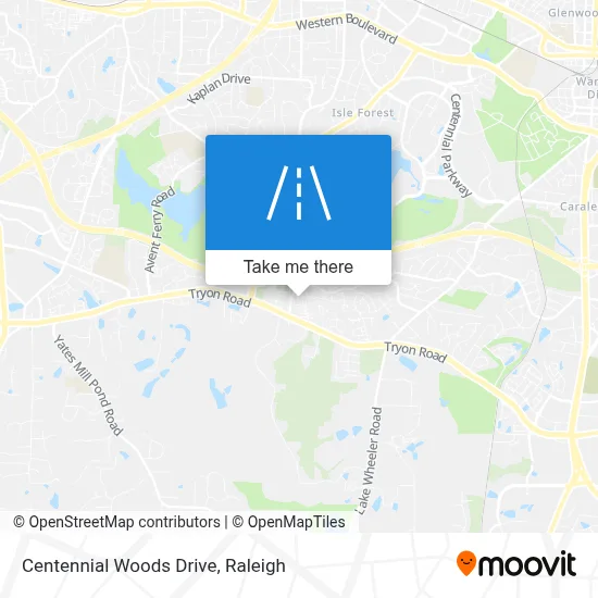 Centennial Woods Drive map
