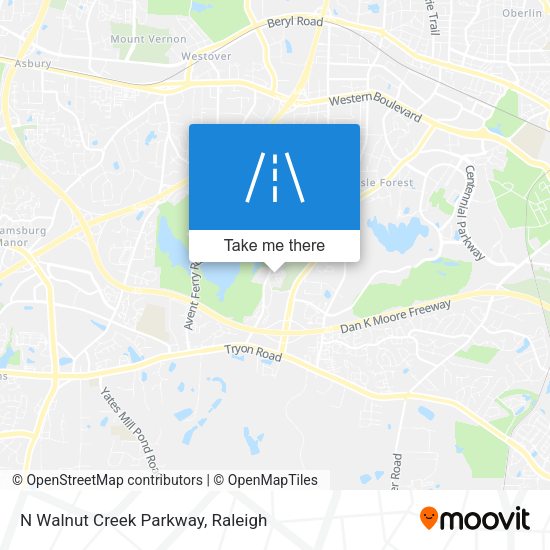 N Walnut Creek Parkway map